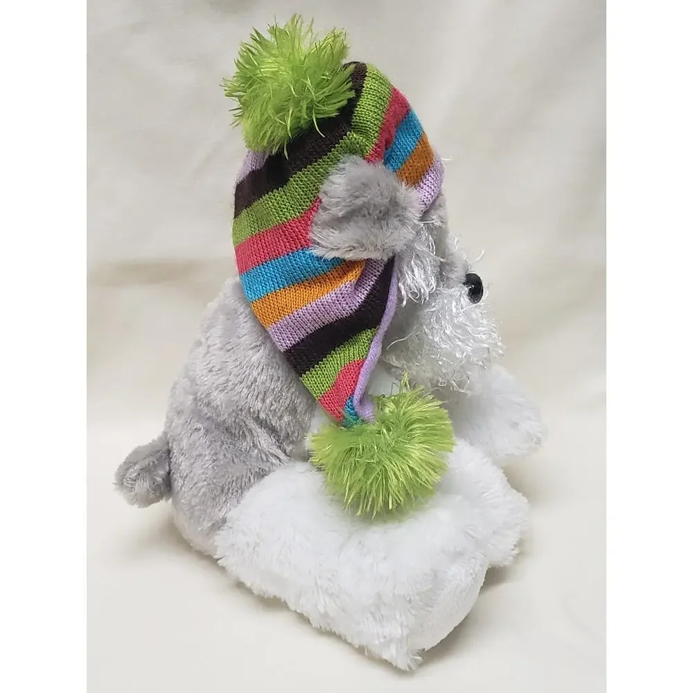 Maurices Shelby the Schnauzer Winter Cap Soft Dog Plush Stuffed Animal